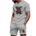 thumbnail image 5 of Chándal de moda 2024 para hombre, camiseta de manga corta y pantalones cortos de chándal, traje de jogging informal de verano, traje de dos piezas para hombre, 5 of 5