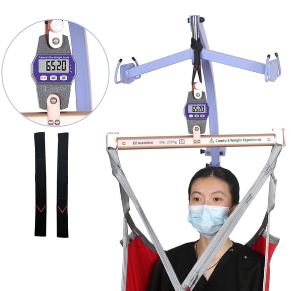 EZ Assistive Mobility Lift Weight Scale for Hoyer Lift, Medical Care Assist Scale with Sling, 500 lb Capacity