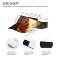 thumbnail image 2 of Bingfone Adjustable Empty Top Sun Visor for Women and Men-Maple Leaf Meditating Fox, 2 of 6