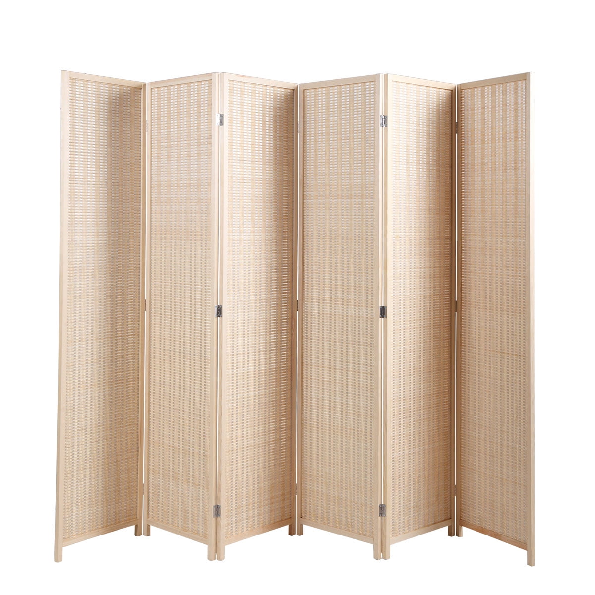 Buy 6 Panel Wood Room Divider, Folding Privacy Screen Room Divider ...