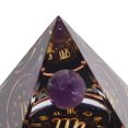 thumbnail image 2 of Yajisi Orgonite Pyramid Positive Energy Generator 2 inches / 5 cm Healing Crystal Chakra Meditation Zodiac Decor Figurine Knick-Knacks - Virgo, 2 of 4
