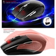 thumbnail image 6 of 2.4G Wireless Gaming Mouse TeqHome Wireless Optical Mouse with USB Receiver 3 Adjustable DPI 6 Buttons for PC Laptop Computer Macbook Red, 6 of 12