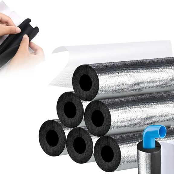 Self-Adhesive Foam Pipe Wrap,8Pack Self-Sealing Foam Insulation Pipe,TGY Outdoor Waterproof and Flame Retardant Tool for Sprinkler Spigot