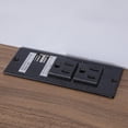 thumbnail image 6 of Euroco Wood Queen Size Platform Bed with Shelf and Charging Station, Natural, 6 of 13