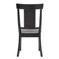 thumbnail image 6 of Weston Home Farmhouse Wood Dining Chair with Panel Back, Set of 2, Antique Black, 6 of 7
