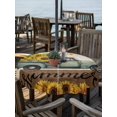 thumbnail image 2 of Outdoor Tablecloth with Umbrella Hole for Patio/Picnic/Party/Camping, Sunflowers Truck Waterproof Table Cloth Round Cover Washable, Retro Botanical Budding Floral Butterfly (Dia 54"), 2 of 8