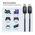 thumbnail image 4 of Powertek Frosty USB-C to USB-C Braided Cable, 6 ft, Black, 4 of 5