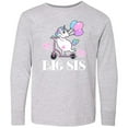 thumbnail image 3 of Inktastic Big Sis Unicorn Sister Announcement Long Sleeve Youth T-Shirt, 3 of 5