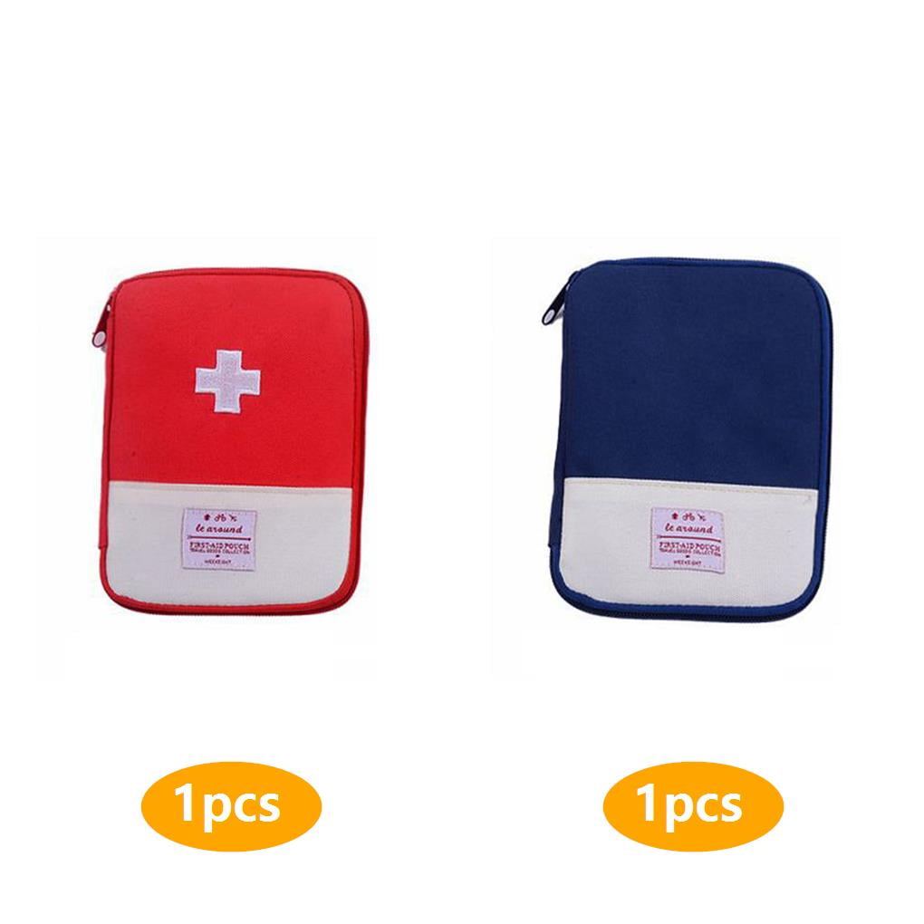 2pcs Medical Bag Emergency Survival Household Mini Pouch First Aid Kit Bag Home Travel Camping