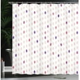 thumbnail image 3 of Ambesonne Modern Shower Curtain, Geometric Polka Dot Pattern, 69"Wx75"L, Blush Purple, 3 of 4