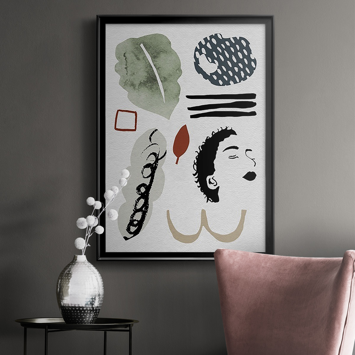 Collected Mindfulness III Premium Framed Print, in Gold, Black, or Silver - Ready to Hang
