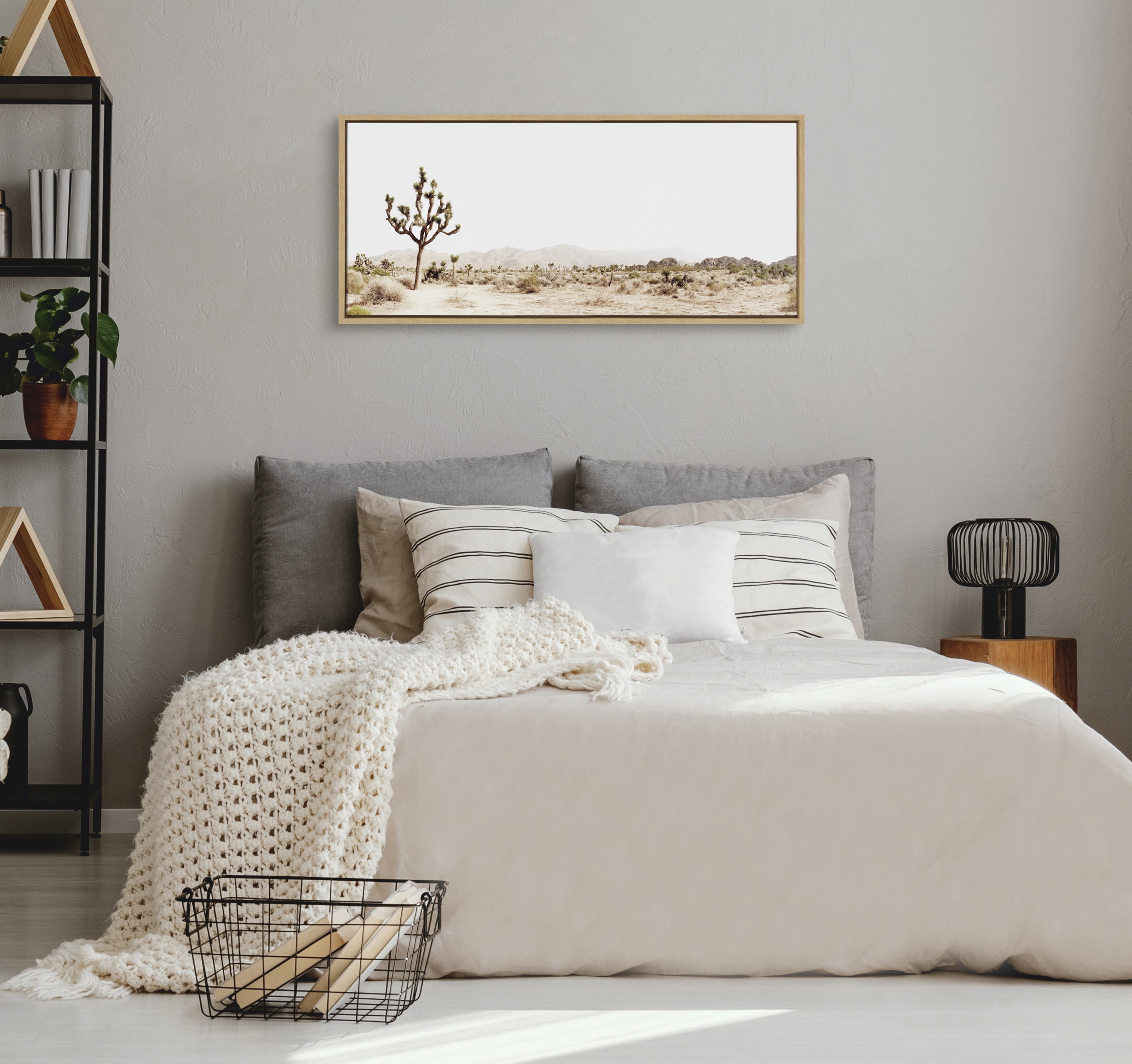 Sylvie Lone Joshua Tree 40 in x 18 in Framed Photography Canvas Art Print, by Kate and Laurel
