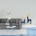 thumbnail image 2 of Estatua de bailarina de ballet, figura de escritorio, adorno de ciervo y alce, escultura de resina, decoración para el hogar, diseño único de bailarin, 2 of 8