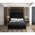 thumbnail image 6 of Meridian Furniture Jones Black Velvet Queen Bed, 6 of 7