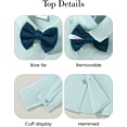 thumbnail image 4 of ZOEREA Toddler Baby Boy Suit Clothes Gentleman Wedding Outfits Long Sleeve Dress Shirt + Suspender Pants + Bowtie 1-5T, 4 of 7