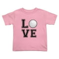 thumbnail image 1 of Golf Love Cute Toddler T-Shirts for Boys Girls (Pink, 3T), 1 of 5
