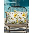 thumbnail image 4 of Outdoor Pillows Waterproof, Summer Botanical Bedding Throw Pillows with Insert for Couch Sofa Bed, Daisy Greenery Pastoral Bee 16x16 Inch Pillowcases Decorative Camping Patio Pillow Set of 2, 4 of 8