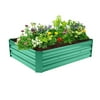 Zimtown Iron Raised Garden Bed Planter Box Green