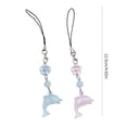 thumbnail image 5 of BELOWSYALER Stylish Keychain Pendant Flower Decoration Phone Pendant Fashion Accessory Dolphin Phone Lanyard for Various Occasion, 5 of 8