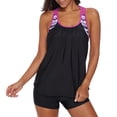 thumbnail image 1 of Womens Racerback Swimming Suit Tankini Set Swimsuit Bathing Suit with Boyshorts S-XXL, 1 of 4