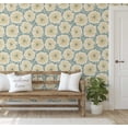 thumbnail image 5 of S4Sassy Modern Artistic Floral Wallpaper Yellow Walls Covering, 25" x 120" Self-Adhesive Vinyl Wall Paper, Decorative Wallwrap, Easy DIY Wall Covering For Bedroom, Cabinets, Living Spaces, 5 of 9