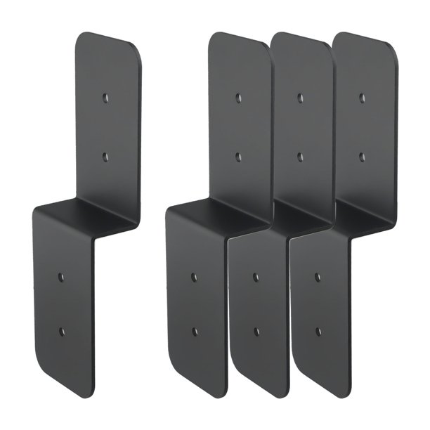 4 Pcs Heavy Duty Steel Z Brackets, Double Angle Channel Profile Corner ...