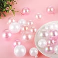 thumbnail image 4 of 30Pcs Mini Colorful Bubble Cake Decorations Iridescent Cake Balls Bubble Balls Clear Balls Cake Toppers Balloon Cake Balls Decoration for Wedding Anniversary Birthday Party Supplies(Clear Pink White), 4 of 4