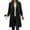 Black, variant on iOPQO Womens Wool Coat Peacoat Long Coat Women Long Wool Coat Women Single Breasted Trench Coats for Women Long Coats for Women Outerwear for Women Black L
