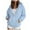 Light Blue, variant on Ccpelsie Womens Full Zip Up Long Hoodies Casual Long Sleeve Pocket Hooded Sweatshirts Women's Fall Winter Outdoor Activity Sweatshirts(Light Yellow,S)