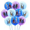 thumbnail image 5 of Globos de látex de la princesa Frozen de para niñas, decoración de fiesta de cumpleaños, juguetes para niños, suministros de cumpleaños para bebés, 10 piezas（style-8 12 pulgadas, 5 of 5