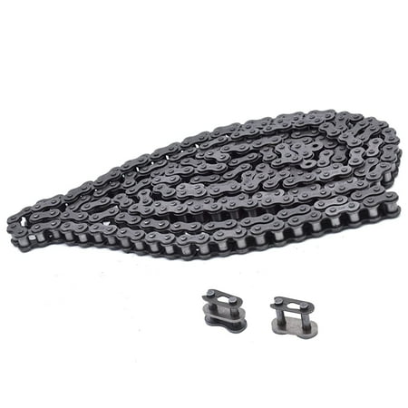 

munirater Carbon Steel 40 Roller Chain - 10 Feet Roller Chain 08A Connecting Links for Home and Industrial Machinery