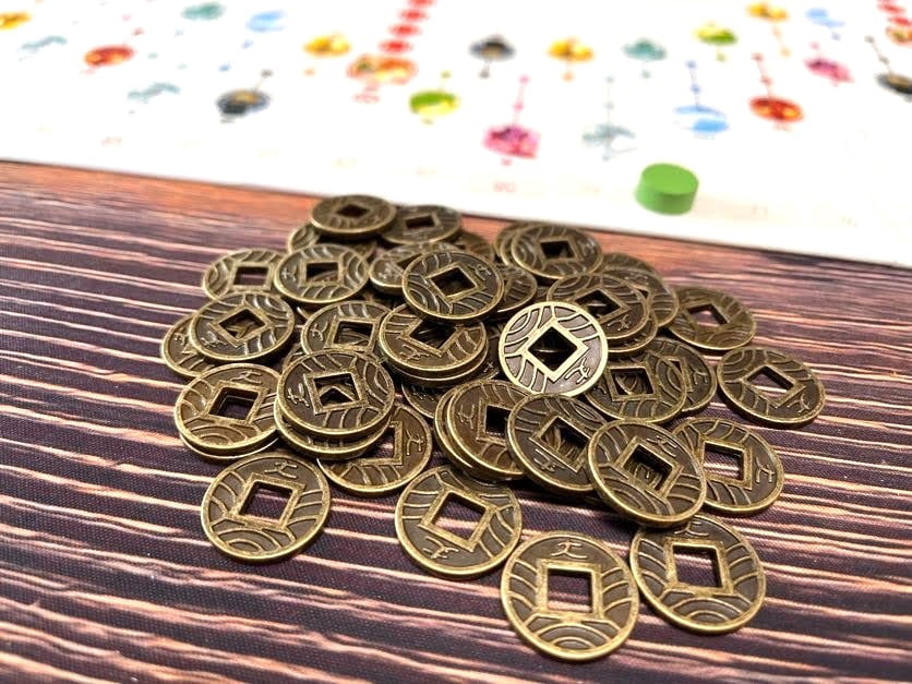 Metal Coins for Tokaido from Stonemaier Games - 50 Gold Metal Coins to Enhance Your Gameplay