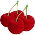 thumbnail image 1 of 2Pcs Wedding Ring Box Cherry Shaped Jewelry Gift Box Case Ring Earrings Gift Box, 1 of 1