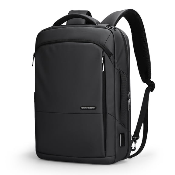 MARK RYDEN Large Capacity Anti-Theft Men's Business Laptop Backpack 15.6 inch (16.5 inches / 42 cm), Waterproof USB Charging Port Outdoor Travel Knapsack One-Shoulder Computer Bag, Black