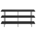 thumbnail image 4 of Maklaine Contemporary 64" Steel Console Table in Black, 4 of 10