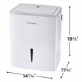 thumbnail image 3 of Frigidaire 35 Pint 3000 sq ft Smart Dehumidifier with Wi-Fi for Medium Rooms, 1.7 Gallon Bucket or Drain Option, Humidity Control, Energy Star Certified, FHDD3534Y1, 3 of 11