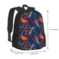 thumbnail image 2 of Balery Tropical Flower Backpack for Men and Women - Durable 600D Oxford Cloth -Large Capacity, Water-Resistant School, Travel, and Hiking Bag, 2 of 9