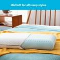 thumbnail image 4 of Linenspa Medium Feel Queen Size Ventilated Gel Memory Foam Bed Pillow with Washable Cover and Temperature Regulating Infusion, 4 of 8