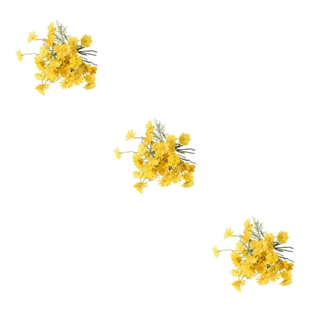 Flor artificial Injueey 20X Margarita Amarillo