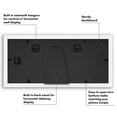 thumbnail image 4 of Americanflat 4x4 Collage Picture Frame with Shatter-Resistant Glass Fits 3 use as One 5.5x14 Poster Frame - White, 4 of 8