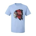 thumbnail image 2 of Wild Bobby, Vintage Distressed Legends Skull Pop Culture Men's Graphic T-Shirt, Light Blue, Small, 2 of 3