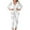 White, variant on QQAMB Two Piece Outfits for Women Long Sleeve Notched Collar Blazers Long Pants Sets Business Office Sets with Belt Beige XL