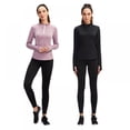 thumbnail image 5 of Workout Long Sleeve Shirts for Women - Yoga Running Tops Quarter Zip Pullover Exercise T-Shirts, 5 of 6