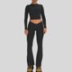thumbnail image 2 of Conjunto de pantalón y camisa corta ajustado para mujer conjunto de chándal ajustado de 2 piezas a juego, 2 of 6