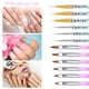 thumbnail image 4 of Juego de pinceles para uñas, pinceles multifuncionales para delinear uñas, kit de pinceles para pintar uñas con lima de uñas para dibujar líneas y detalles de uñas, 4 of 9