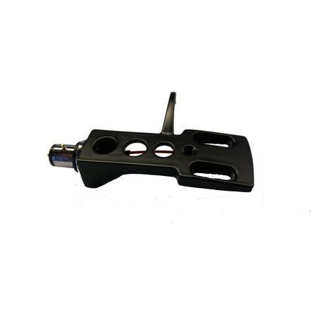 Gold Headshell - Black Turntable Headshell fits Technics Numark Vestax includes GOLD Leads Wires