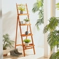 thumbnail image 2 of Safavieh Grenton Outdoor Patio 4 Tier Shelf - Natural, 2 of 12