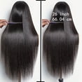 thumbnail image 6 of 26-inch long straight black wig with bangs - Women's synthetic heat-resistant fiber, perfect for parties, role-playing, daily wear, Mother's Day gift, role-playing wig | Fashion straight hair wig, 6 of 9