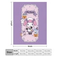 thumbnail image 2 of MY MELODY Throw Blanket Cute Flannel Anime for Girls Boys Men Women, 2 of 7