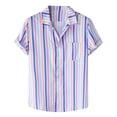 thumbnail image 1 of DPTALR Chemise d'Été Imprimée Décontractée pour Hommes à Manches Courtes avec Col, 1 of 9